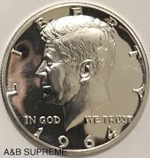 1964 Kennedy Half Dollar Cameo Superb "gem" Proof 90% Silver ...