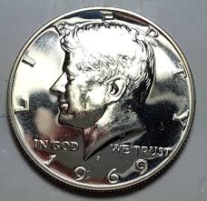1969-S Kennedy 40% Silver Half Dollars Mirror Like Cameo ...