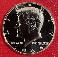 1964 Kennedy Half Dollar Gem Proof 90% Silver Hand Picked ...