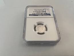 2014-S SILVER ROOSEVELT DIME E.R. NGC PF70 ULTRA CAMEO "BLUE ...