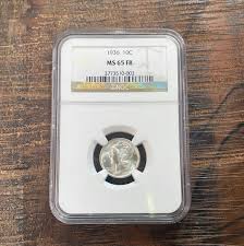 1936 US 10c Mercury Dime NGC MS65 FB – USRC