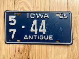 1965 Iowa Antique License Plate – RusticPlates