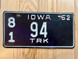 1962 Iowa Truck License Plate – RusticPlates