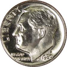 1980 P Roosevelt Dime BU Uncirculated Mint State 10c US ...