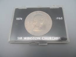 1874 - 1965 Sir Winston Churchill / Elizabeth II DEI GRATIA ...