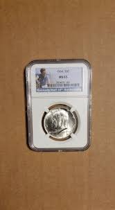 1964 P Kennedy Half Dollar NGC MS 65 Gem 90% silver 50 cent ...