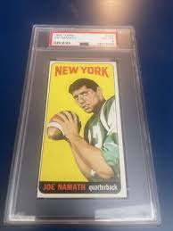 1965 Topps #122 Joe Namath ROOKIE RC PSA 4 Graded Football ...