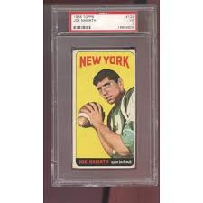 1965 Topps #122 Joe Namath ROOKIE RC PSA 3 Graded Football ...