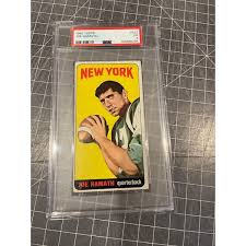 Autographed Joe Namath Trading Cards, Autographed Trading ...