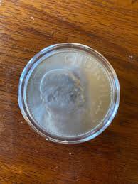 COIN 1965 Elizebeth ll. CHURCHILL sealed in plastic ...