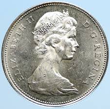 1965 CANADA UK Queen Elizabeth II Voyagers Proof-like Silver ...
