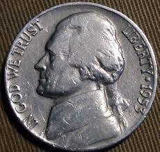 1953 D Jefferson Nickel - Etsy