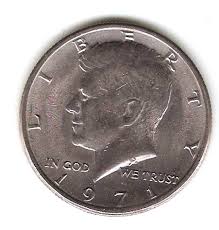 1971 Kennedy Half Dollar No Mint Mark Coin Circulated - Etsy