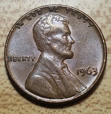 1963 LINCOLN PENNY w/ ERRORS
