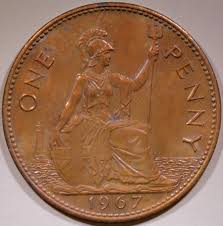 Rare Coins & Relics - 1967 English One Penny