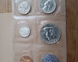 1959 Franklin 90 % Silver Half Dollar Proof Set - Etsy