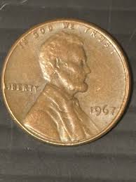 1967 Lincoln Memorial Penny No Mint Mark Error "L" & WE ...