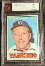 1967 Topps Mickey Mantle New York Yankees PSA 4 VG -ex Ebay ...