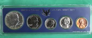 1966 US Special Mint Set SMS 5 Coins with 40% Silver Kennedy ...