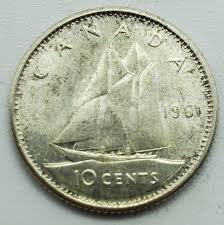 1961 Elizabeth II Silver Dime 10 Cent Coin Canada #188 | eBay