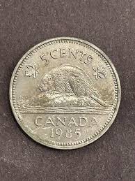 1985, 5 Cents, Canada, Queen Elizabeth ||, Circulated Coin | eBay