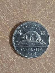 1964 Queen Elizabeth II Nickel , 5 Cent . Circulated Condition Coin. | eBay