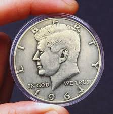 1964 Kennedy Half Dollar: Silver Plated Commemorative Coin ...