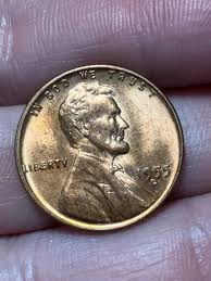 1955 D DDO die raise error “liberty” uncirculated bright RD Lincoln wheat cent.