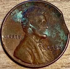 1957 D LINCOLN Wheat Penny Clipped Planchet $6.92 - PicClick CA