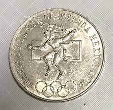 1968 Silver Estados Unidos Mexicanos 25 Pesos - Collectible ...