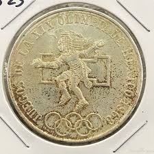 1968 Mexico XIX Olympic Games Aztec Ball Player 25 Pesos ...