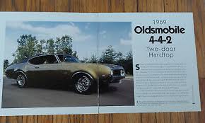 1969 OLDSMOBILE 442 TWO DOOR HARDTOP MAGAZINE ADVERTISEMENT ...