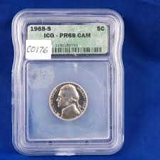 1968 S Jefferson Nickle, Gem Cameo Proof, ICG PR68 CAM, Graded in Holder, Amercan Coin - Etsy Canada