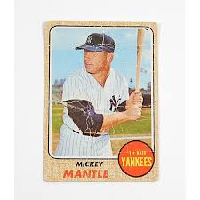 1968 Topps Mickey Mantle #280 Poor Creased But Centered