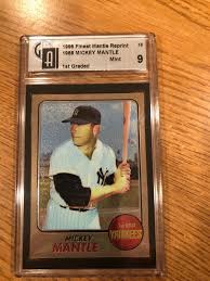 1996 Topps Mantle Finest #18 Mickey Mantle 1968 Topps GAI 9 ...