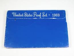 1969 US Proof Set 40% silver Kennedy half dollar, original ...