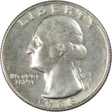 1968 Washington Quarter BU Uncirculated Mint State 25c US ...