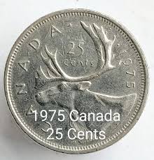 1975 Canada 25 Cents • Clad • Elizabeth II | Mercari