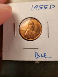 BRILLIANT UNCIRCULATED BU 1955 D WHEAT PENNY CENT | eBay