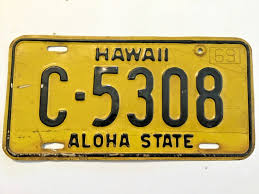 1969 Hawaii License Plate Tag Aloha State | eBay