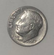 1967 Roosevelt Dime, Error On JS Initials, Error On "W" | eBay