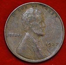 1937 Lincoln Wheat Penny Coin Value Prices, Photos & Info