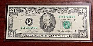 FANCY VINTAGE 1985 - $20 FRN - NY- B 66 333 55 0 N - ORTEGA ...