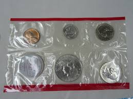1963 US Mint Set Uncirculated 10 Coin P & D OGP 90% Silver ...
