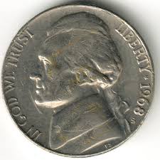 USA - 1968S - Jefferson Nickel 1st portrait - #01 | eBay