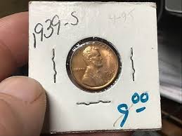 1939 S Lincoln Wheat Cent Bronze Penny Bu Uncirculated ...