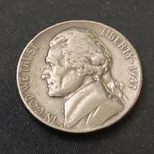 1947 Jefferson Nickel Rare Vintage Coin | Numismatic Gem ...