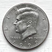1999 P Kennedy Half Dollar - Copper/nickel Clad - Circulated - VG to F - Philadelphia Mint - Etsy