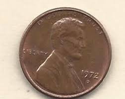 SPECIAL 1972 D - Rare 3.20 Grams Penny = Libery Letters "b ...