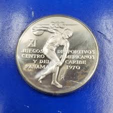 1970 PANAMA 5 Balboas Central American and Caribbean Games ...